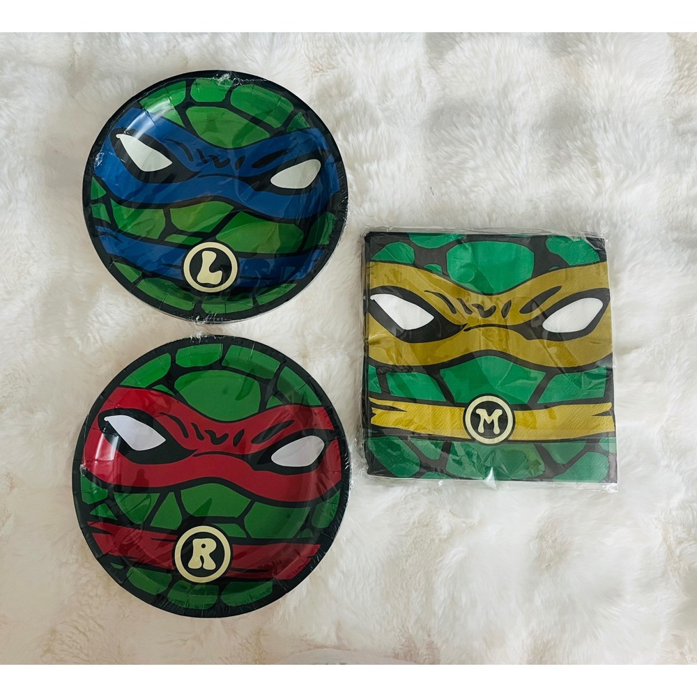 NEW Teenage Mutant Ninja Plates Napkins Party Supplies TMNT Raphael Leonardo